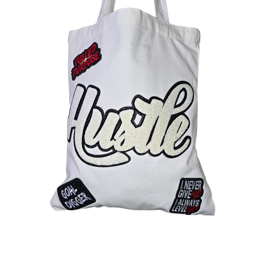Hustle Fueled by Purpose Customized Canvas Tote